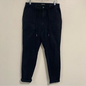 Judy Blue Joggers Junior’s Size 13/31 Black Rollup Joggers Pants